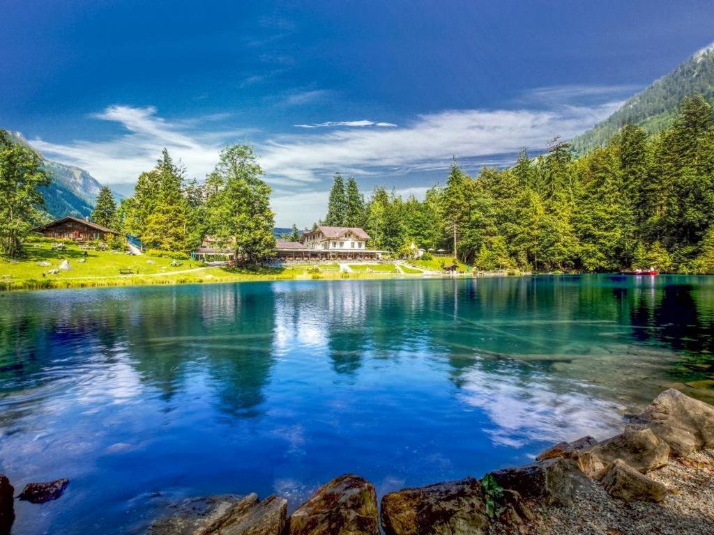 Edelweiss 4 Zi Ferienwohnung In Landhaus Frutigen Zewnętrze zdjęcie